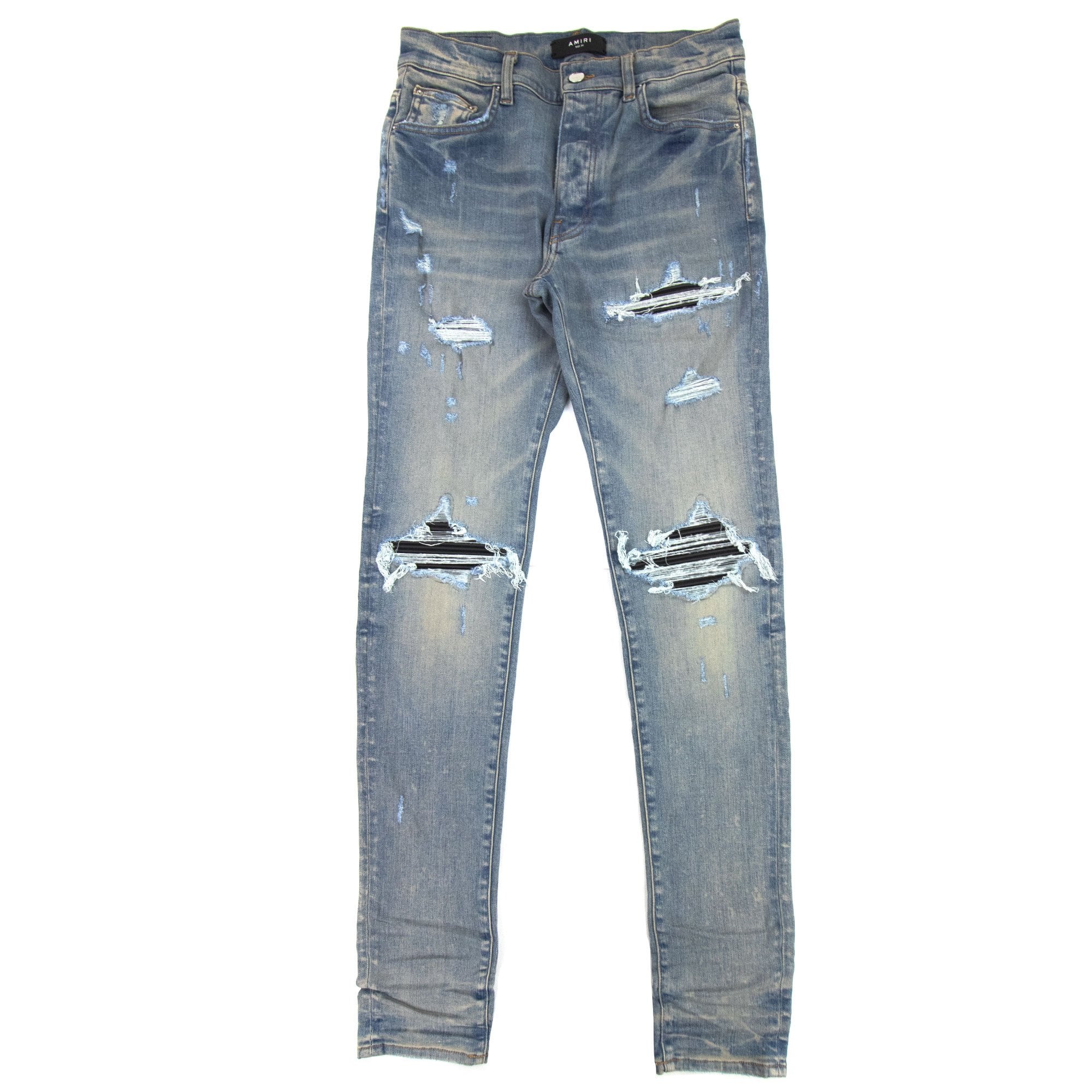 Jean Amiri MX1 Vert à Carreaux - Taille 40, Denim Indigo, Skinny, Neuf Avec étiquettes