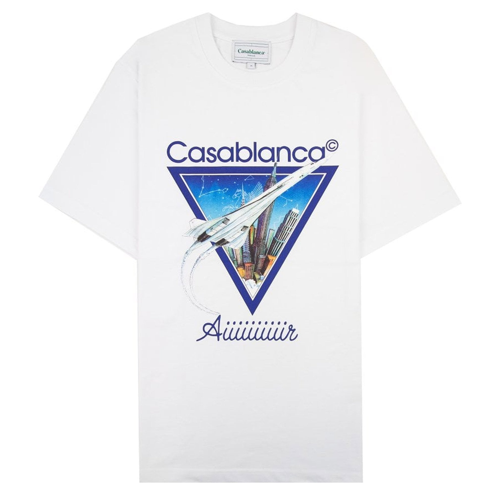Casablanca Aiiiiir Printed T Shirt White | ONU