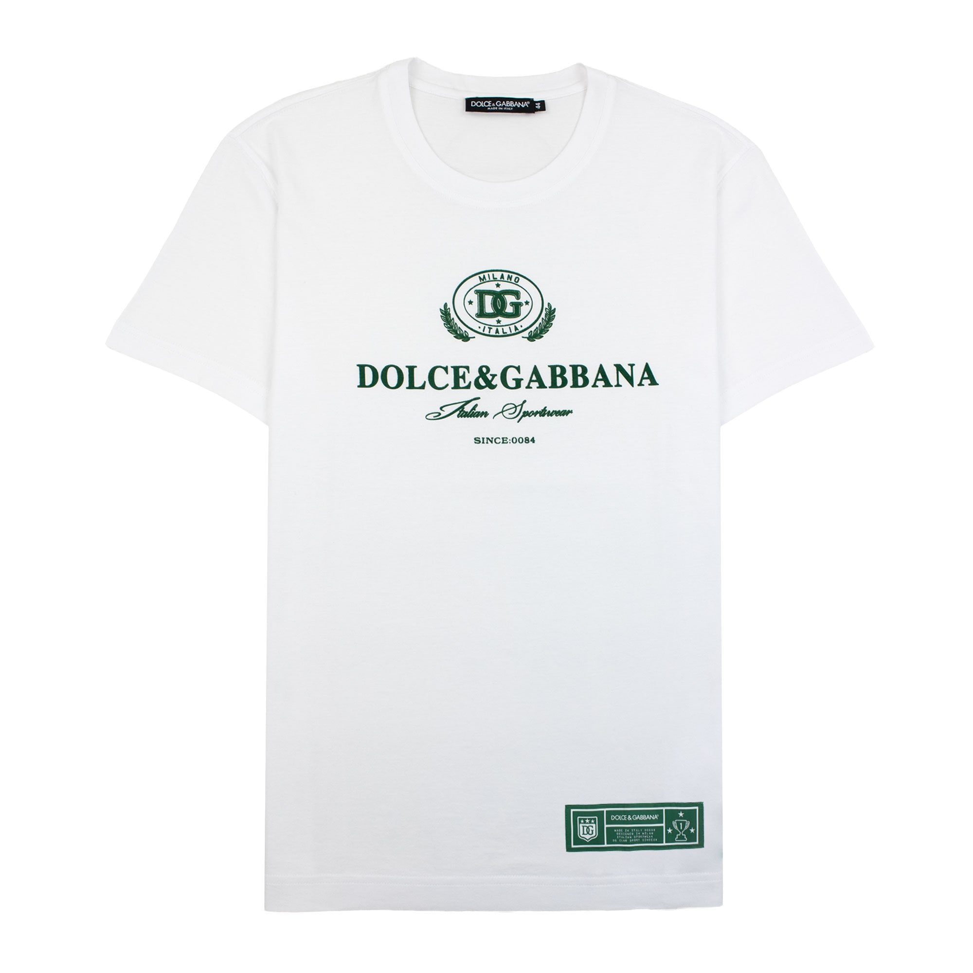 T-shirt Enfant Dolce & Gabbana Blanc Col Rond Brodé - Taille 10 Ans, 100% Coton, étiquettes, Fabrication Italie