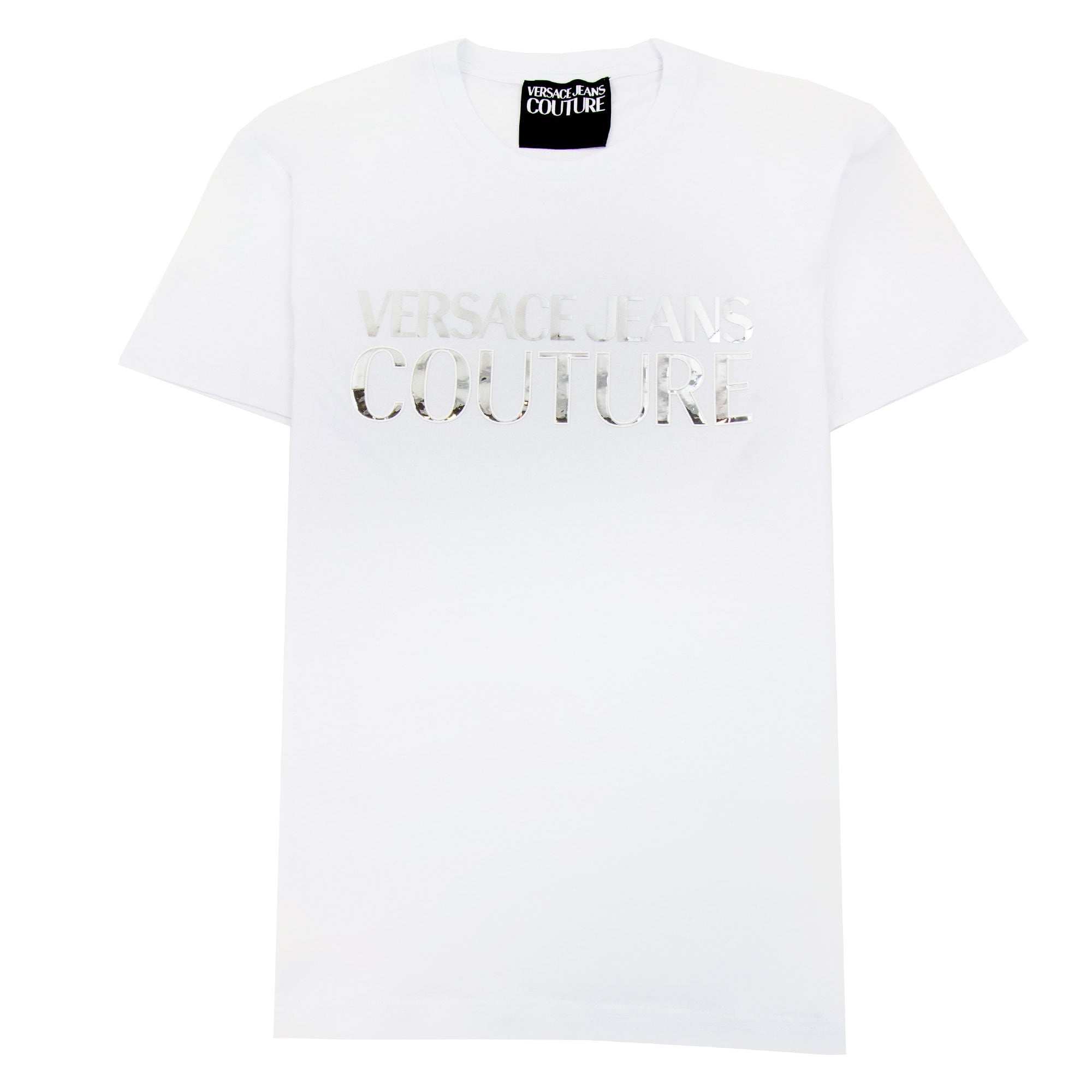 Versace Jeans Couture Logo T Shirt White/silver | ONU